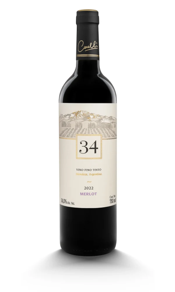 Botella de 34 Merlot