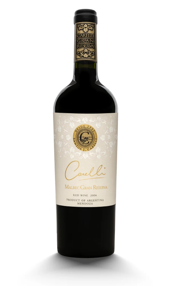 Botella de Carelli Gran Reserva Malbec
